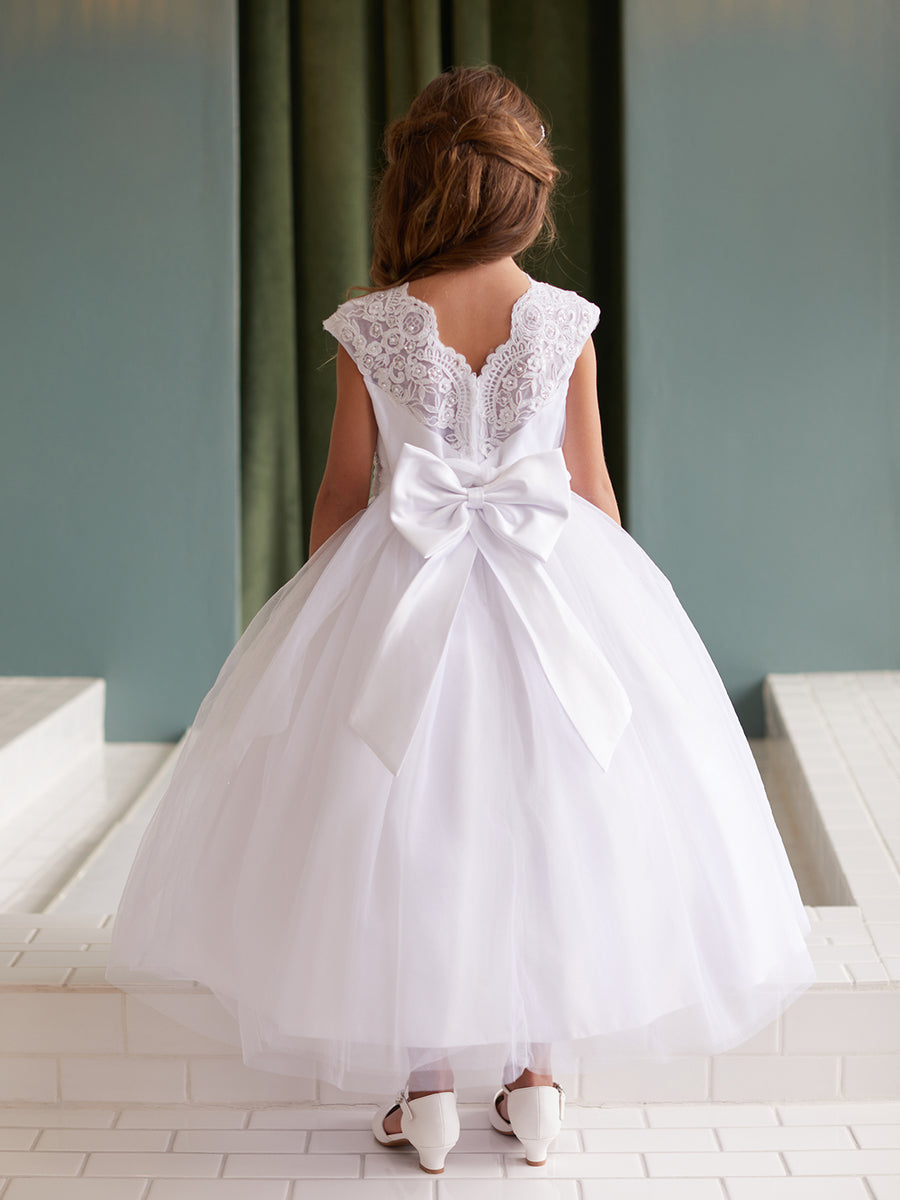 TK5856 White Dress (2-12 yrs & plus sizes) – Leanaí Athlone