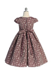 SALE KD548 Purple Floral Dress (age 12 only)