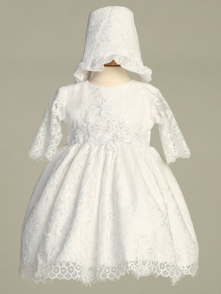 MELODY White Christening Dress (0-18m)