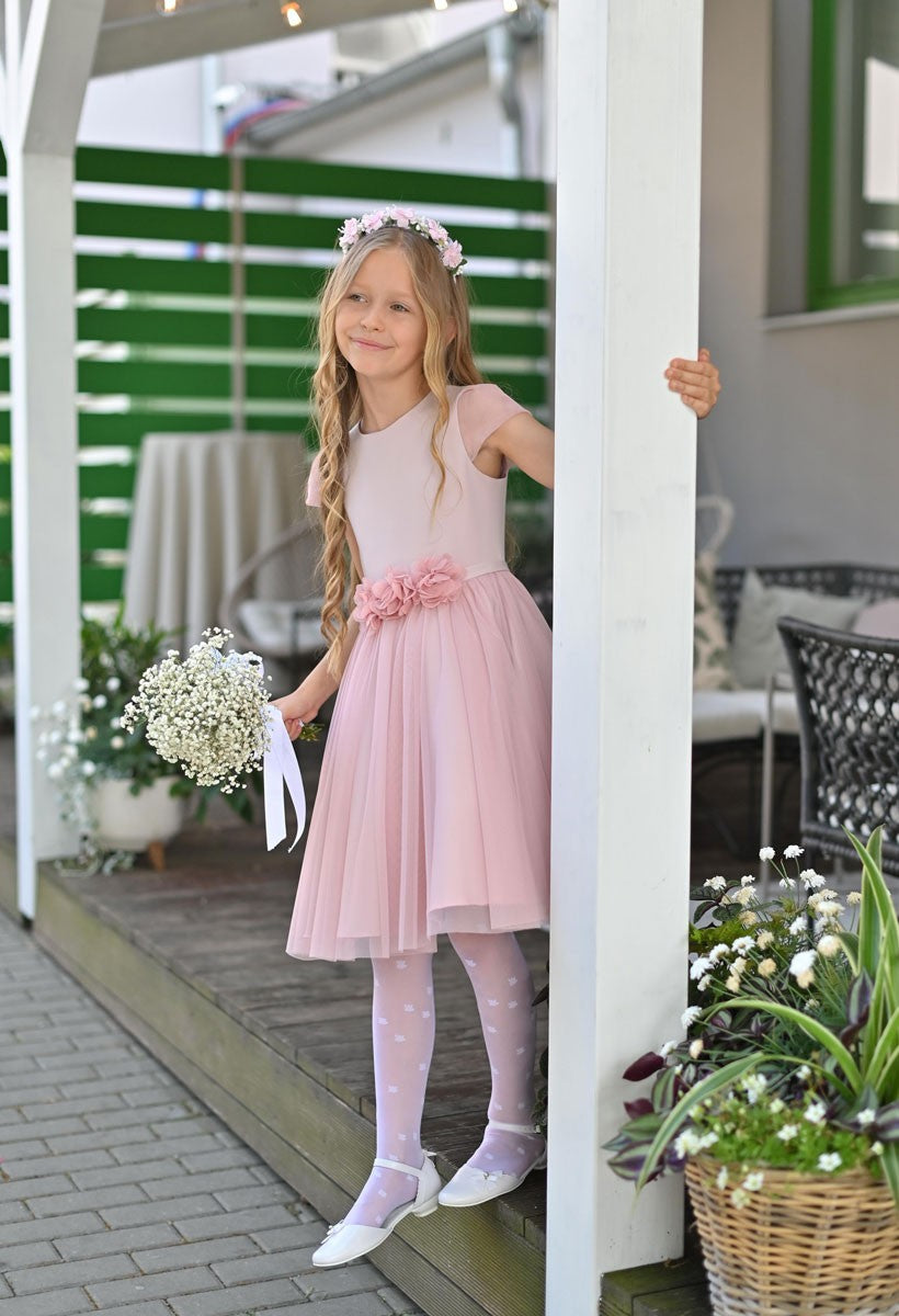 BARBIE RO-042 Dusty Pink Formal Dress – Leanaí Athlone - Main Image