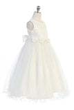 KD468+ Ivory Lace Glitter Tulle Dress (plus sizes 16.5-20.5)