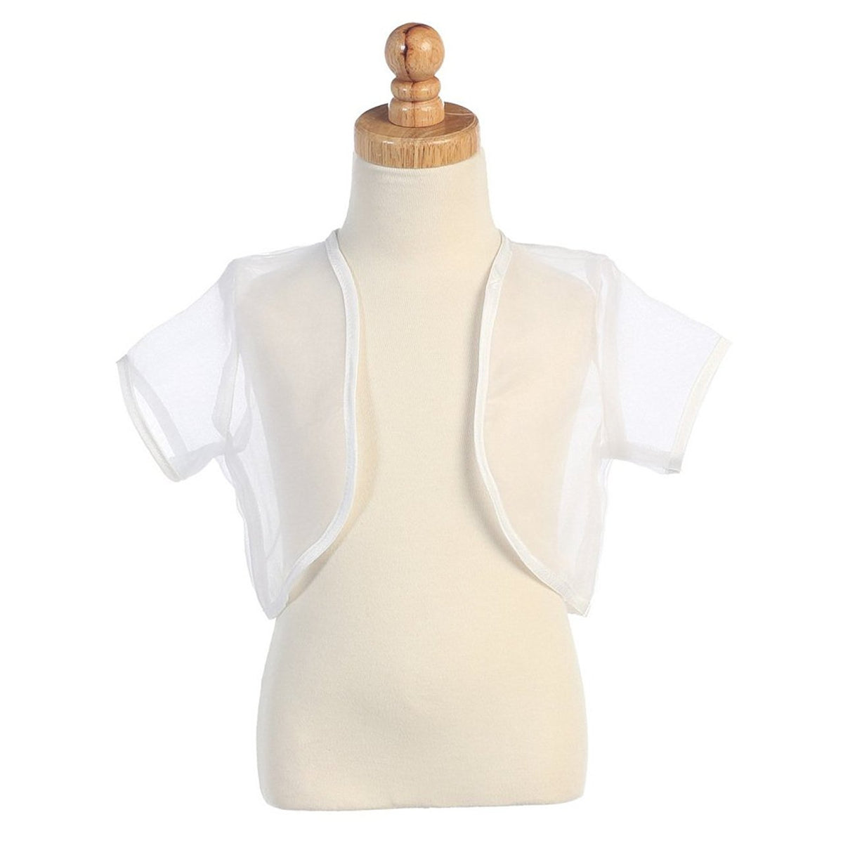 Sheer white bolero sale