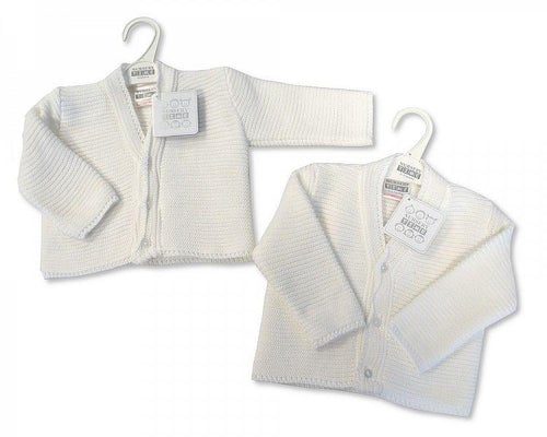 BW10-535 Off-White baby cardigan (NB-24M)