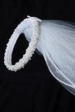 VEIL003 Pearl Bun Veil (available in white and ivory)