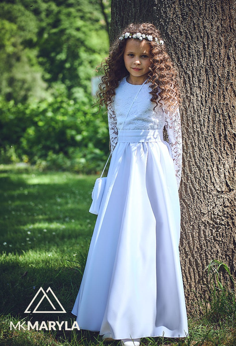 ALICE-027 White Communion Dress Leana Athlone ALICE-027 White Communion Dress Leana Athlone