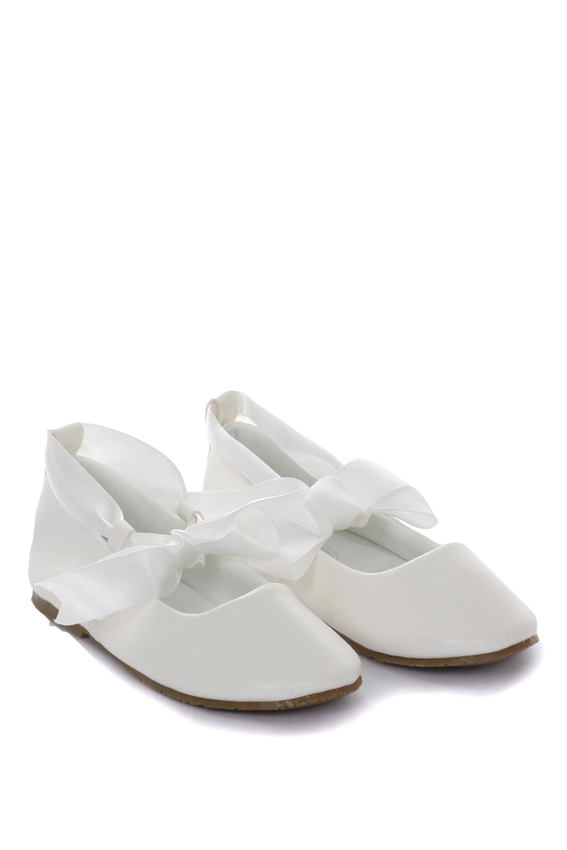 Ivory ballet slippers for 2025 flower girl
