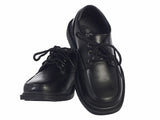 DAVID Boys Black Formal Lace Up Shoes (5 infant to 6 junior)
