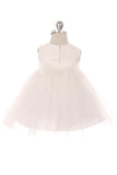 KD414B Ivory Lace Illusion Baby Dress (3-24m)