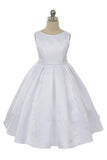 KD235+ White Classic Pleated Dress (plus sizes 16.5-20.5)
