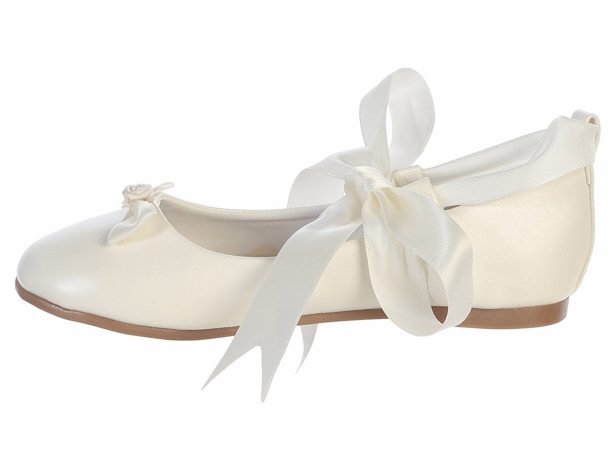 ROSE Ivory Ballerina Pumps LAST (sizes 6 Infant to 1 – Leanaí Athlone