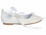 SALE ROSE White Ballerina Pumps (sizes 8,9,12 only)