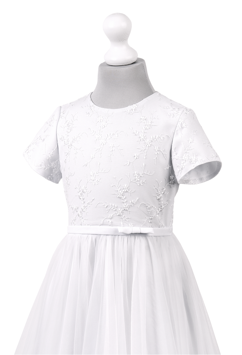 TOSIA BZ065 White Communion Dress Leanaí Athlone