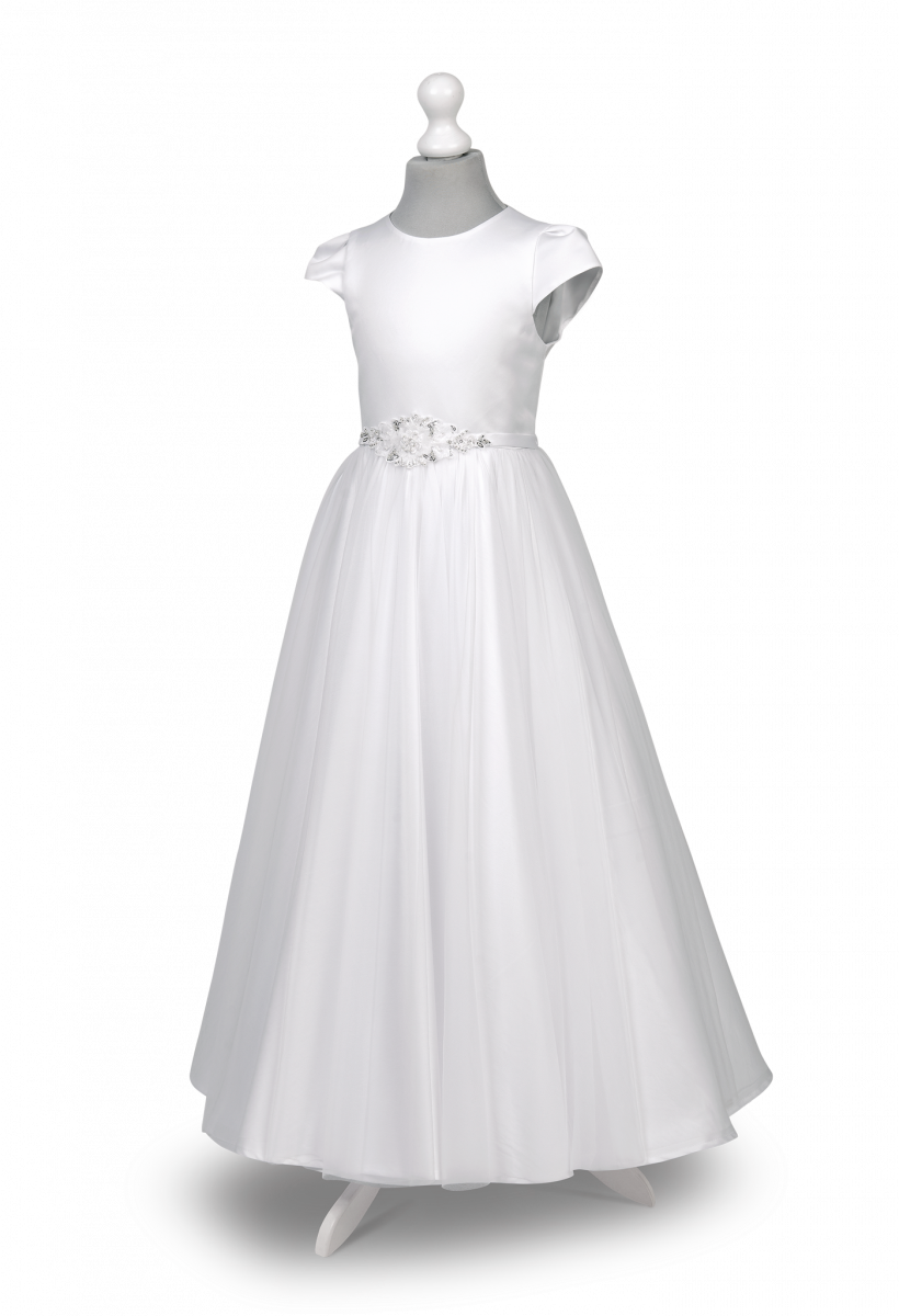 TOSIA BZ091 White Communion Dress Leanaí Athlone