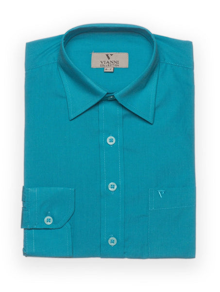 Boys Turquoise Formal Shirt (LAST CHANCE 9/10 years ONLY)