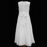 D30309 White Communion Dress with Bolero