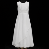 D30309 White Communion Dress with Bolero
