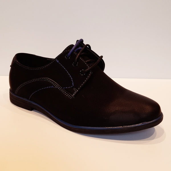 SALE EZRA Black & Blue Suede Lace Up Shoes (sizes 31-35)