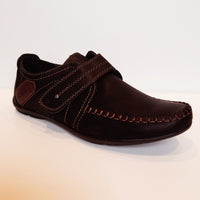 SALE SAMUEL Black & Brown Velcro Strap Shoes (sizes 33-38)