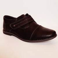 SALE JACOB Black & Dark Grey Velcro Strap Shoes (sizes 33-36)