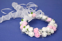 KR64194 Floral Hair Bun Wrap