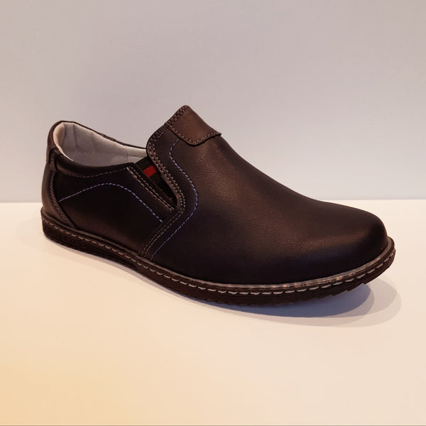 SALE NOAH Navy Slip On Shoes (sizes 31-36)