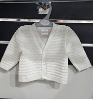 SALE BW10-178/578 Baby Boys Ivory Knitted Cardigan (0 - 24 months)