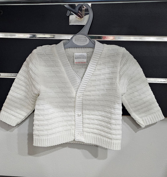 SALE BW10-178/578 Baby Boys Ivory Knitted Cardigan (0 - 24 months)