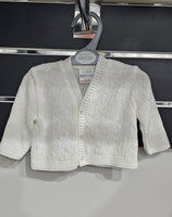 SALE BW10-176/576 Baby Boys Ivory Knitted Cardigan (Newborn - 24 months)