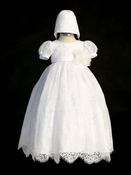 TK2401 Christening Gown, available in white and ivory (6-24m)