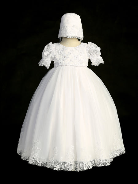 TK2403 Christening Gown, available in white and ivory (6-24m)