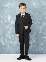 SALE TK4020 Boys Black 5 Piece Suit  (5 & 14 years only)