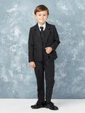 SALE TK4020 Boys Black 5 Piece Suit  (5 & 14 years only)