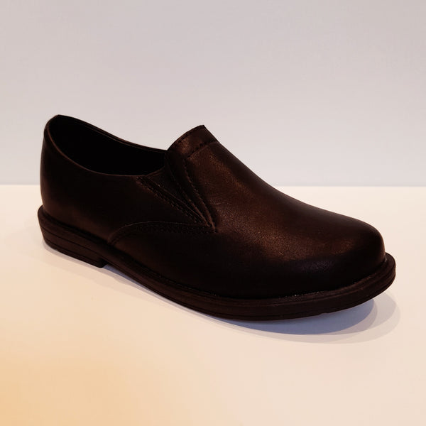 SALE AARON Black Slip On Shoes (sizes 29-35)