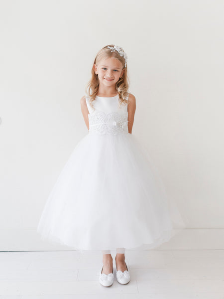 SALE TK5718 Ivory Dress (10 & 12 years only)