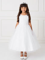 LAST CHANCE TK5808 White Dress (6 yrs only)