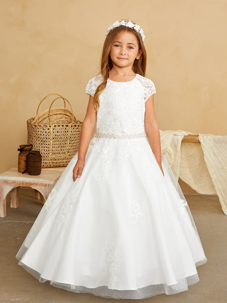 TK5851 White Dress (2-16 yrs)