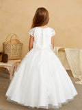 TK5851 White Dress (2-16 yrs)