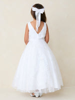 TK5854 White Dress (2-16 yrs)