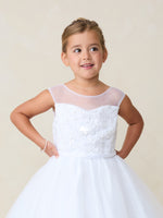 TK5855 White Dress (2-16 yrs)