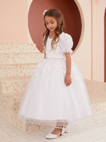 TK5861 White Dress (2-12 yrs)