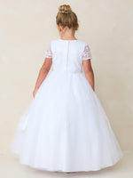 TK5880 White Dress (7-18 yrs & plus sizes)