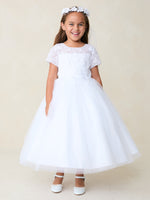 TK5883 White Dress (2-18 yrs)