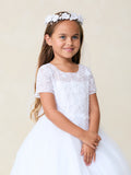 TK5883 White Dress (2-18 yrs)