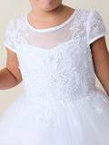 TK5885 White Dress (2-16 yrs)