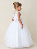 TK5887 White Dress (2-18 yrs)