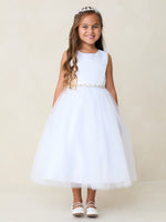 TK5888 White Dress (2-12 yrs)