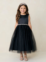 TK5888 Black Dress (2-12 yrs)