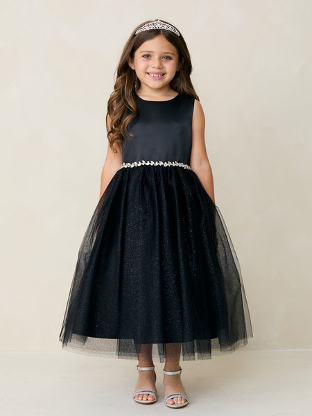 TK5888 Black Dress (2-12 yrs)