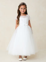 TK5890 White Dress (2-16 yrs)