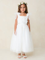 TK5891 White Dress (2-12 yrs)